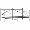 vidaXL Tagesbett ohne Matratze Schwarz 100x190 cm Stahl