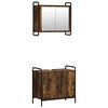 vidaXL Badezimmerschrank-Set 2 stk. R&auml;uchereiche 65,5 x 34 x 61 cm