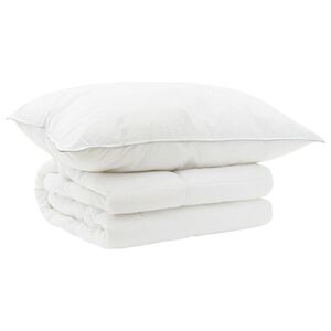 vidaXL Bettdecke und Kissen Set 2 stk. 135x200 cm Sommer 140 GSM Wolle