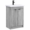 vidaXL Badezimmerm&ouml;bel-Set Grau Sonoma 78,5 x 37,5 x 81 cm