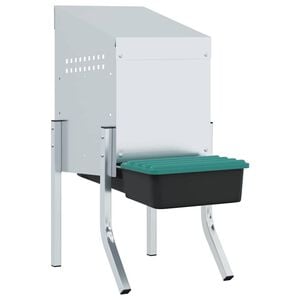 vidaXL H&uuml;hner-Nistkasten 1 Abteil mit Beinen Verzinkter Stahl