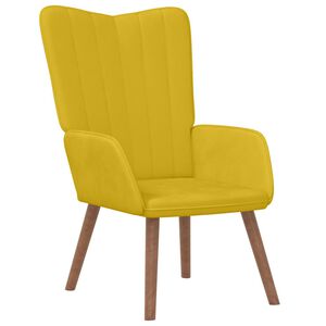 vidaXL Relaxsessel Senfgelb Samt