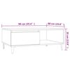 vidaXL Couchtisch Sonoma-Eiche 90x60x35 cm Holzwerkstoff