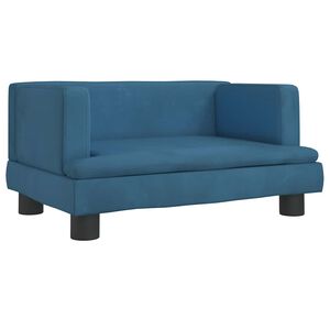 vidaXL Hundebett Blau 60x40x30 cm Samt