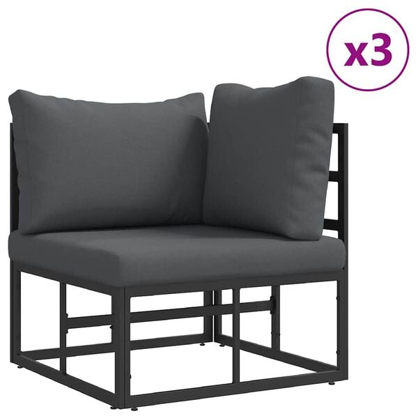 vidaXL Garten-Sofa-Set mit Kissen 8 pcs