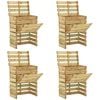 vidaXL Riegel-Gartenkomposter 4 pcs Gr&uuml;n 110 x 58 x 113 cm