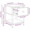 vidaXL Nachttisch 2 pcs Altholz 34 x 35,5 x 45 cm Holzwerkstoff