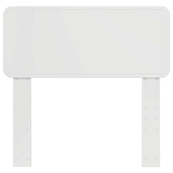 vidaXL Kopfteil Gl&auml;nzend Wei&szlig; 75 cm Holzwerkstoff