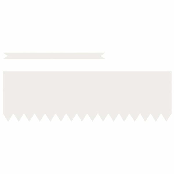 vidaXL Raseneinfassung 10 pcs Wei&szlig; 100 x 0,05 x 20 cm