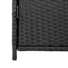 vidaXL Gartenschrank Schwarz 83x45x76 cm Poly Rattan