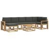 vidaXL Outdoor-Sofagarnitur 8 stk. Wei&szlig; und Anthrazit Polyester