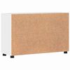 vidaXL Sideboard Hochglanz Wei&szlig; 88,5 x 30,5 x 55,5 cm Holzwerkstoff