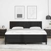 vidaXL Boxspringbett mit Matratze Schwarz 180 x 200 cm Kunstleder