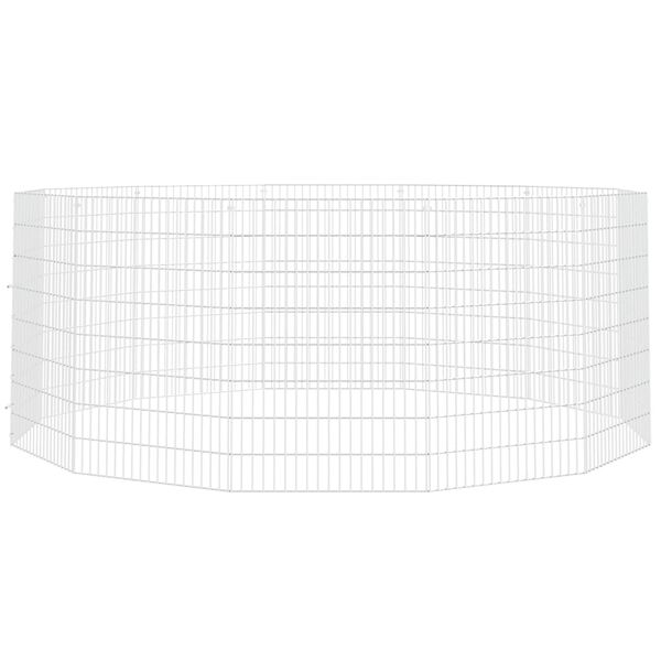 vidaXL Freilaufgehege 12-teilig 54x80 cm Verzinktes Eisen