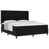 vidaXL Boxspringbett mit Matratze Schwarz 180 x 200 cm Stoff