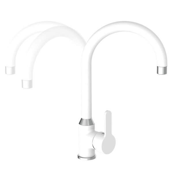 EISL K&uuml;chenarmatur DIZIANI Wei&szlig;-Chrom