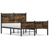 vidaXL Metallbett ohne Matratze R&auml;uchereiche 120x190 cm