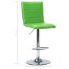 vidaXL Barhocker Gr&uuml;n Kunstleder