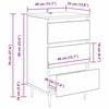 vidaXL Sideboard mit Schubladen Altholz 35 x 40 x 70 cm Holzwerkstoff