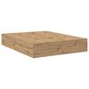 vidaXL Bettgestell Artisan-Eiche 150 x 200 cm Holzwerkstoff