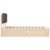 vidaXL Bettgestell mit gepolstertem Kopfteil Taupe 160 x 200 cm