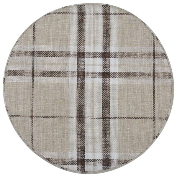 vidaXL Hocker Block Stoff Rund