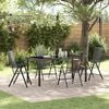 vidaXL Garten Essgruppe 5 pcs Anthrazit Stahl