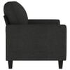 vidaXL 2-Sitzer-Sofa Schwarz 120 cm Stoff