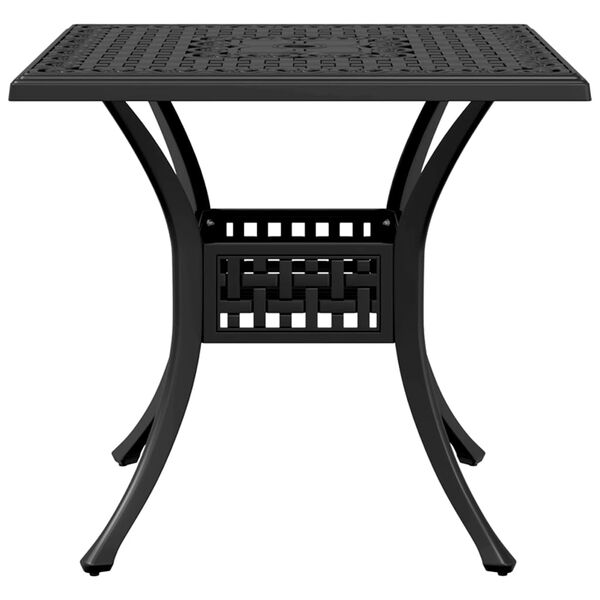 vidaXL 3-tlg. Bistro-Set Schwarz Aluminiumguss