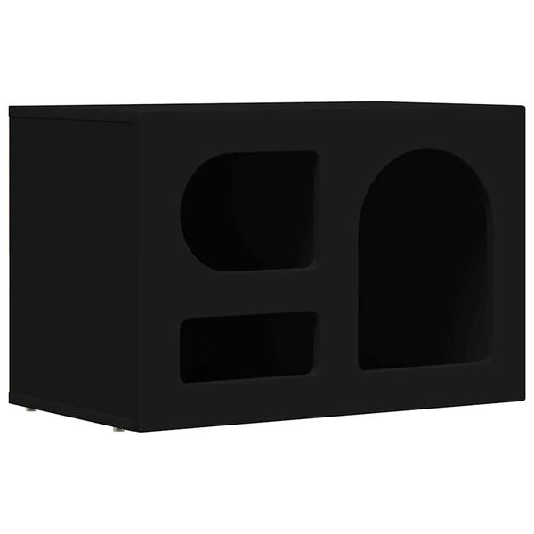 vidaXL TV-Schr&auml;nk Schwarz 60 x 35 x 40 cm Holzwerkstoff