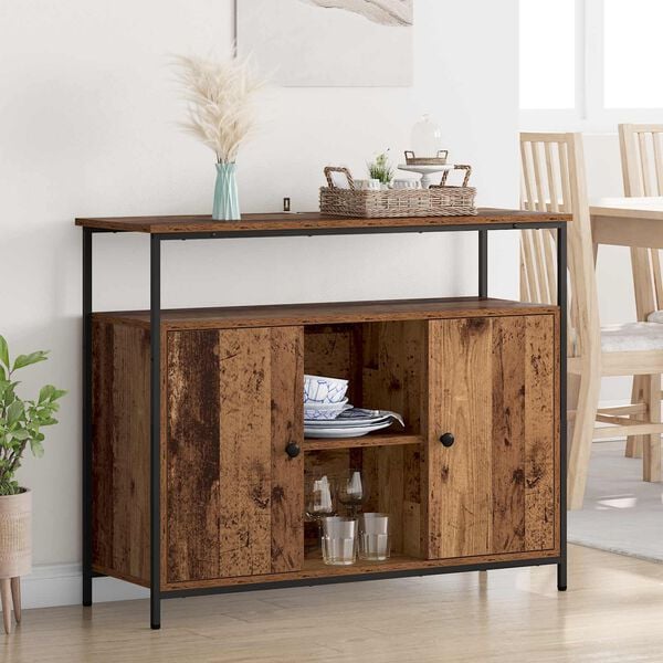 vidaXL Sideboard Altholz 100 x 35 x 80 cm Holzwerkstoff