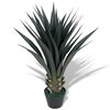 vidaXL K&uuml;nstliche Yucca-Pflanze mit Topf 85 cm Gr&uuml;n