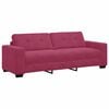 vidaXL Sofa 3 pcs Wind Rot Leinenmischgewebe