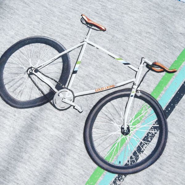 Kinder-Kurzarmshirt Grau 140