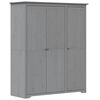 vidaXL Kleiderschrank BODO Grau 146x53,5x173 cm Massivholz Kiefer