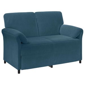 vidaXL 2-Sitzer Sofa Blau 138 x 83 x 95 cm Samt