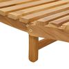 vidaXL Sonnenliege Braun 184 x 55 x 59 cm Massives Teakholz