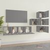 vidaXL 6-tlg. TV-Schrank-Set Grau Sonoma Holzwerkstoff