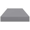 vidaXL Schwebende Wandregale 2 Stk. Grau 60x23,5x3,8cm MDF