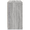 vidaXL Sideboard mit LED-Leuchten Grau Sonoma 60,5x37x67 cm