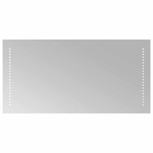 vidaXL LED-Badezimmerspiegel Transparent 80 x 40 cm Geh&auml;rtetes Glas
