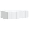 vidaXL Wandmontierter Beistelltisch Wei&szlig; 59 x 34,5 x 17 cm