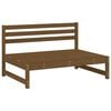 vidaXL 5-tlg. Garten-Lounge-Set Honigbraun Massivholz Kiefer