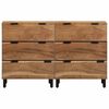 vidaXL Sideboard Set 2 pcs Natur 60 x 33,5 x 75 cm Massivholz Akazie