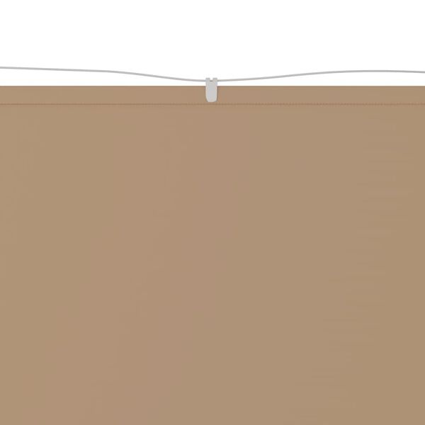 vidaXL Senkrechtmarkise Taupe 60x1000 cm Oxford-Gewebe