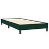 vidaXL Boxspringbett mit Matratze Dunkelgr&uuml;n 90x220 cm Samt