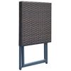 vidaXL 5-tlg. Garten-Essgruppe Klappbar Poly Rattan Braun