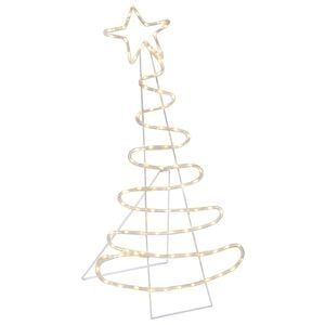 vidaXL LED-Weihnachtsbaum-Silhouette LOVIISA 100 LEDs Warmes Wei&szlig;