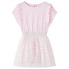 Kinderkleid mit R&uuml;schen Hellrosa 140