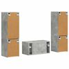 vidaXL TV-Schrankset 5 pcs Beton Grau Holzwerkstoff